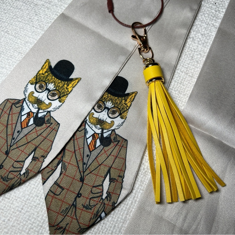 Dapper Cat Twilly Set with Yellow Tassel